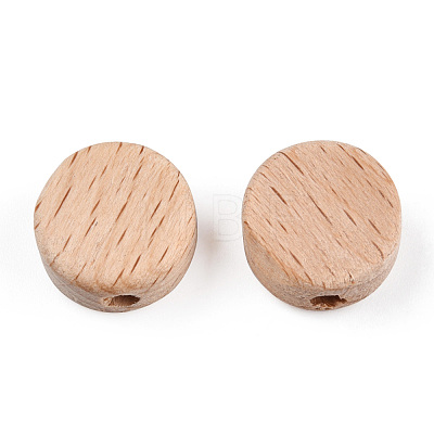 Beech Wood Beads WOOD-N015-03-1