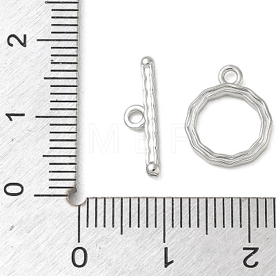 Brass Toggle Clasps KK-CBAFC6C-07A-P-1