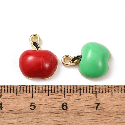 Fruit Alloy Enamel Pendants ENAM-F161-01A-1