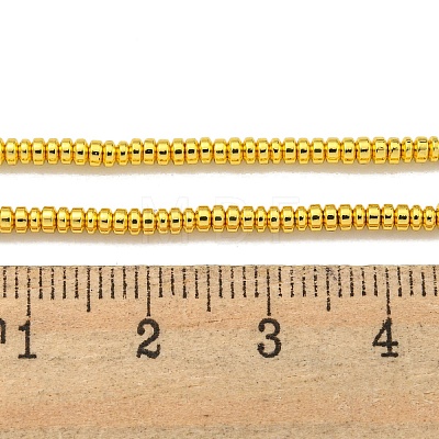 Electroplated Synthetic Non-Magnetic Hematite Beads Strands G-I360-E01-01-1