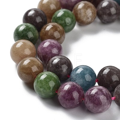 Dyed Natural Malaysia Jade Beads Strands G-G021-01C-02-1