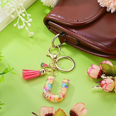 Fruit Series Letter Resin Keychains KEYC-TAC0033-02U-1