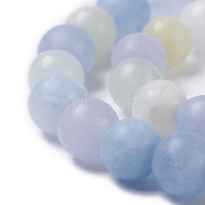 Natural Aquamarine Beads Strands G-B021-03B-1