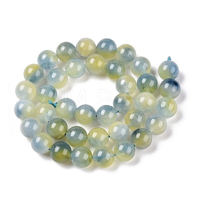 Dyed Natural White Jade Beads Strands G-T138-10mm-210-18-1