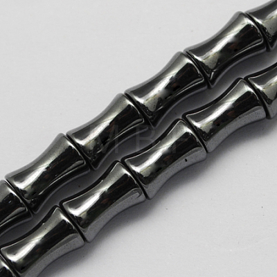 Magnetic Synthetic Hematite Beads Strands G-Q923-16x8mm-1