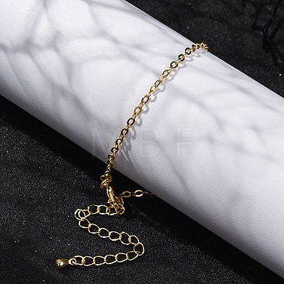 Adjustable Rack Plating Brass Cable Chain Bracelets for Women BJEW-G735-17G-1