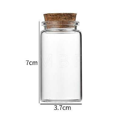 Glass Bottle CON-WH0085-72D-1