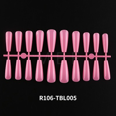 Solid Color Plastic Seamless Toe False Nail MRMJ-R106-TBL005-1