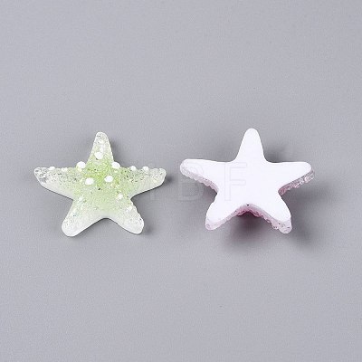 Transpant Resin & Paillette Decoden Cabochons CRES-Q222-01-1