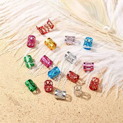 Aluminum Dreadlocks Beads Hair Decoration ALUM-R003-M-1-1