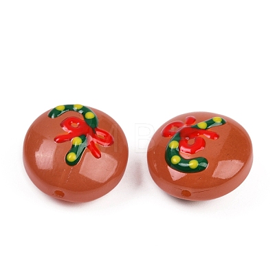 Christmas Handmade Lampwork Enamel Beads LAMP-C020-03E-1