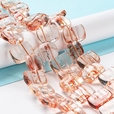 Transparent Glass Imitation Gemstone Beads Strands GLAA-G105-01B-1