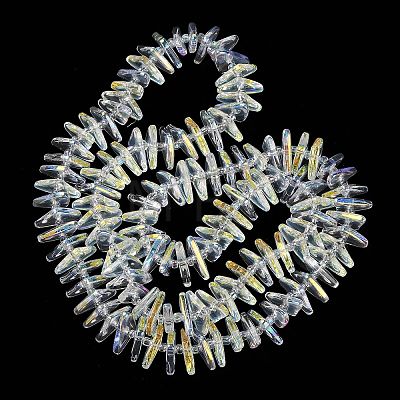 Electroplate Glass Beads Strands GLAA-K061-04A-AB02-1