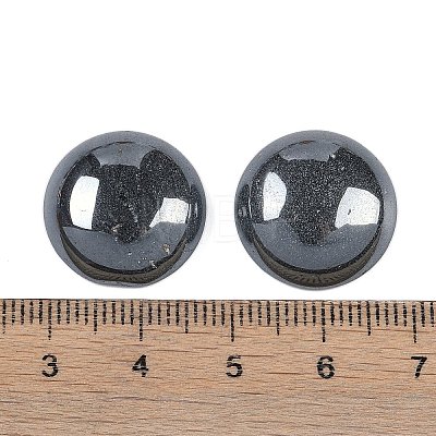 Synthetic Non-magnetic Hematite Cabochons G-T020-18mm-35-1