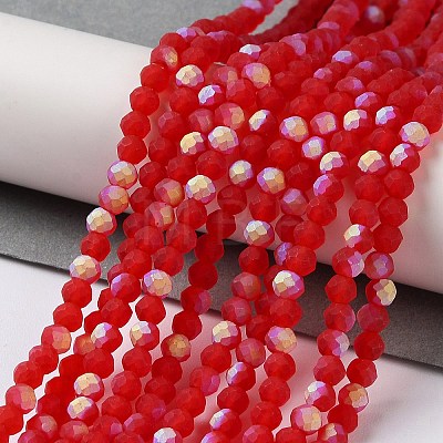 Transparent Glass Beads Strands EGLA-A044-T1mm-MB01-1