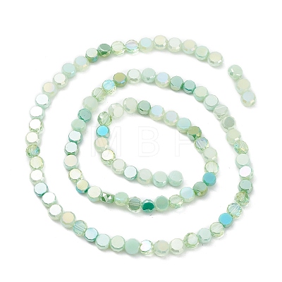 Gradient Color Electroplate Glass Bead Strands GLAA-E042-03D-1