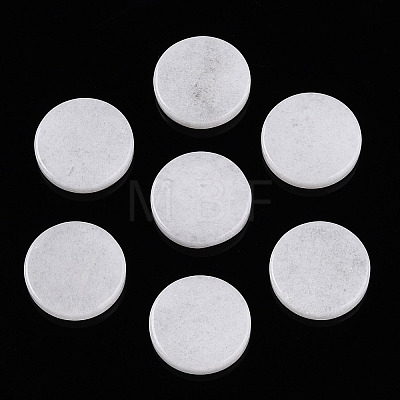 Natural White Jade Cabochons G-T141-33A-1