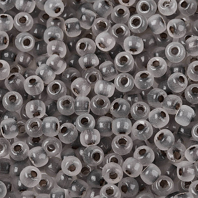 6/0 Transparent Inside Colours Glass Seed Beads SEED-N008-08B-1