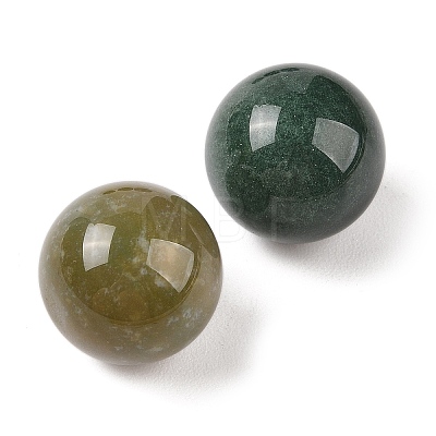 Natural Indian Agate No Hole Sphere Beads G-K353-04D-09-1