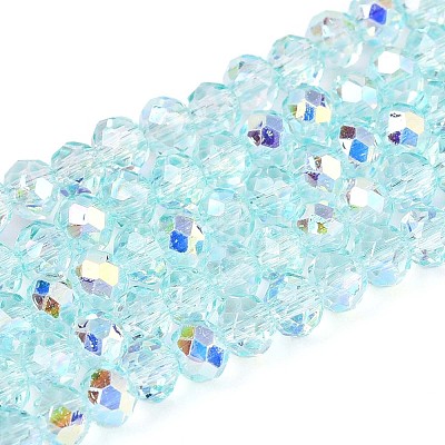 Transparent Glass Beads Strands EGLA-N016-3mm-M-1