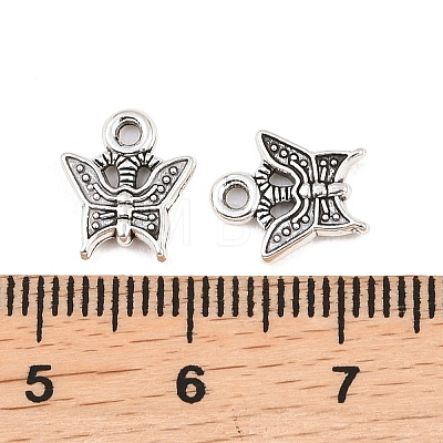 Tibetan Style Alloy Butterfly Charms PALLOY-A024-08AS-1