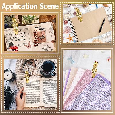 Alloy Hand Shaped Bookmark Clip AJEW-CP0006-94A-G-1