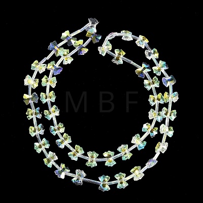 Electroplate Glass Beads Strands EGLA-B007-03A-1