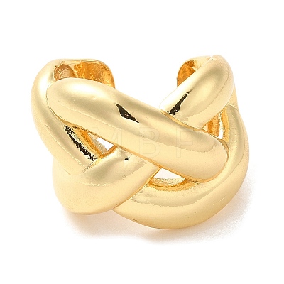 Brass Open Cuff Rings RJEW-P098-17G-1