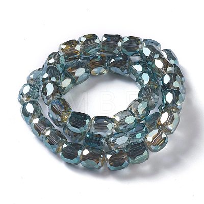 Electroplate Glass Beads GLAA-F108-14B-01-1
