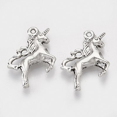 Tibetan Style Alloy Pendants X-TIBEP-T052-28AS-RS-1