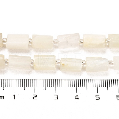 Natural White Moonstone Beads Strands G-G068-A36-01-1