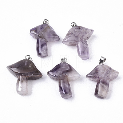 Natural Amethyst Pendants LS-G-R480-02B-1