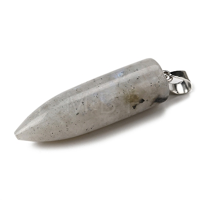 Natural Labradorite Pointed Pendants G-F820-12F-1