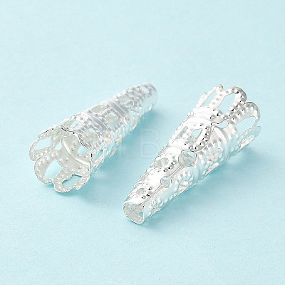 Zinc Alloy Filigree Bead Caps PALLOY-F306-01S-1