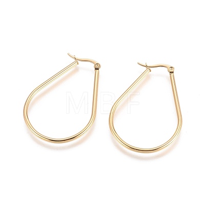 PVD Vacuum Plating 304 Stainless Steel Hoop Earrings EJEW-L222-13G-1