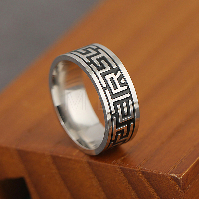 201 Stainless Steel Finger Rings for Men GF3329-5-1