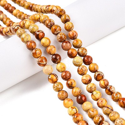 Natural Imperial Jasper Beads Strands G-N342-63J-1