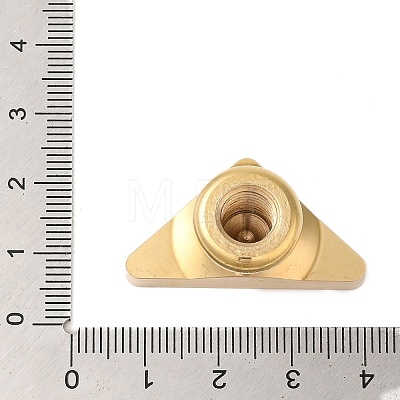 Golden Plated Triangle Shaped Wax Seal Brass Stamp Head STAM-K001-04G-11-1