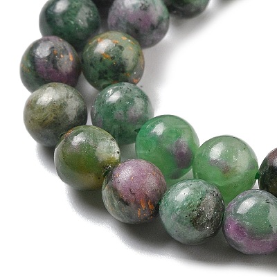 Natural Ruby in Zoisite Beads Strands G-R011-A02-03-1