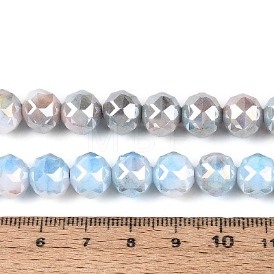 Anti-Tarnish Electroplate Glass Beads Strands GLAA-N010-10mm-16-1