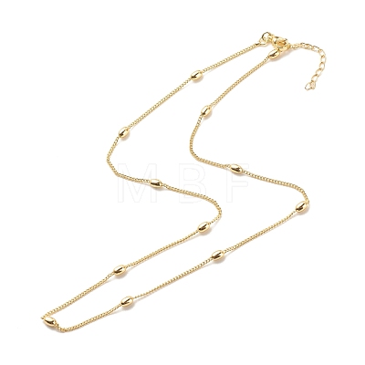 Brass Satellite Chains Necklace for Women NJEW-P265-17G-1
