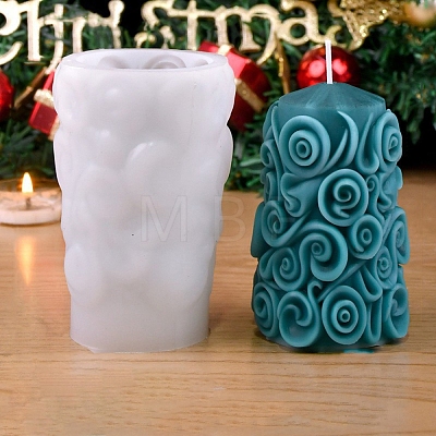 Christmas Cylinder DIY Candle Silicone Molds PW-WGBCED0-05-1