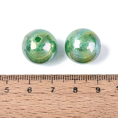 UV Plating Opaque Acrylic Beads SACR-Q005-01C-1