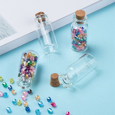 Glass Jar Glass Bottles X-AJEW-H004-3-1