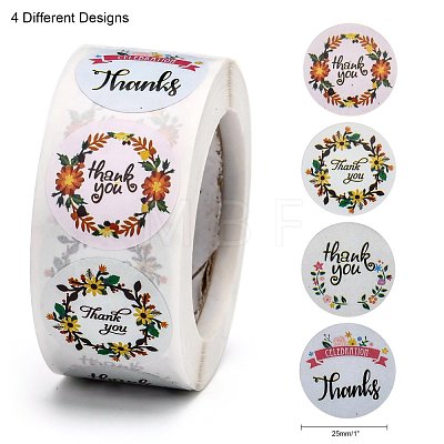 1 Inch Thank You Stickers DIY-G013-A07-1