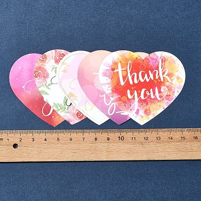 Coated Paper Thank You Greeting Card DIY-FS0007-76E-1