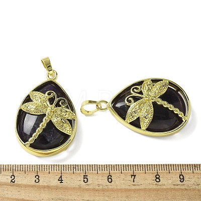 Natural Amethyst Pendants G-G900-01G-06-1