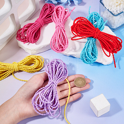 30M 6 Colors Polyester Elastic Cords EC-TA0001-07E-1