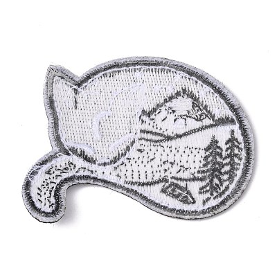 Computerized Embroidery Cloth Iron on/Sew on Patches DIY-F034-D07-1