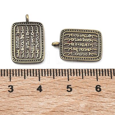 Brass Pendants KK-D224-07AB-1